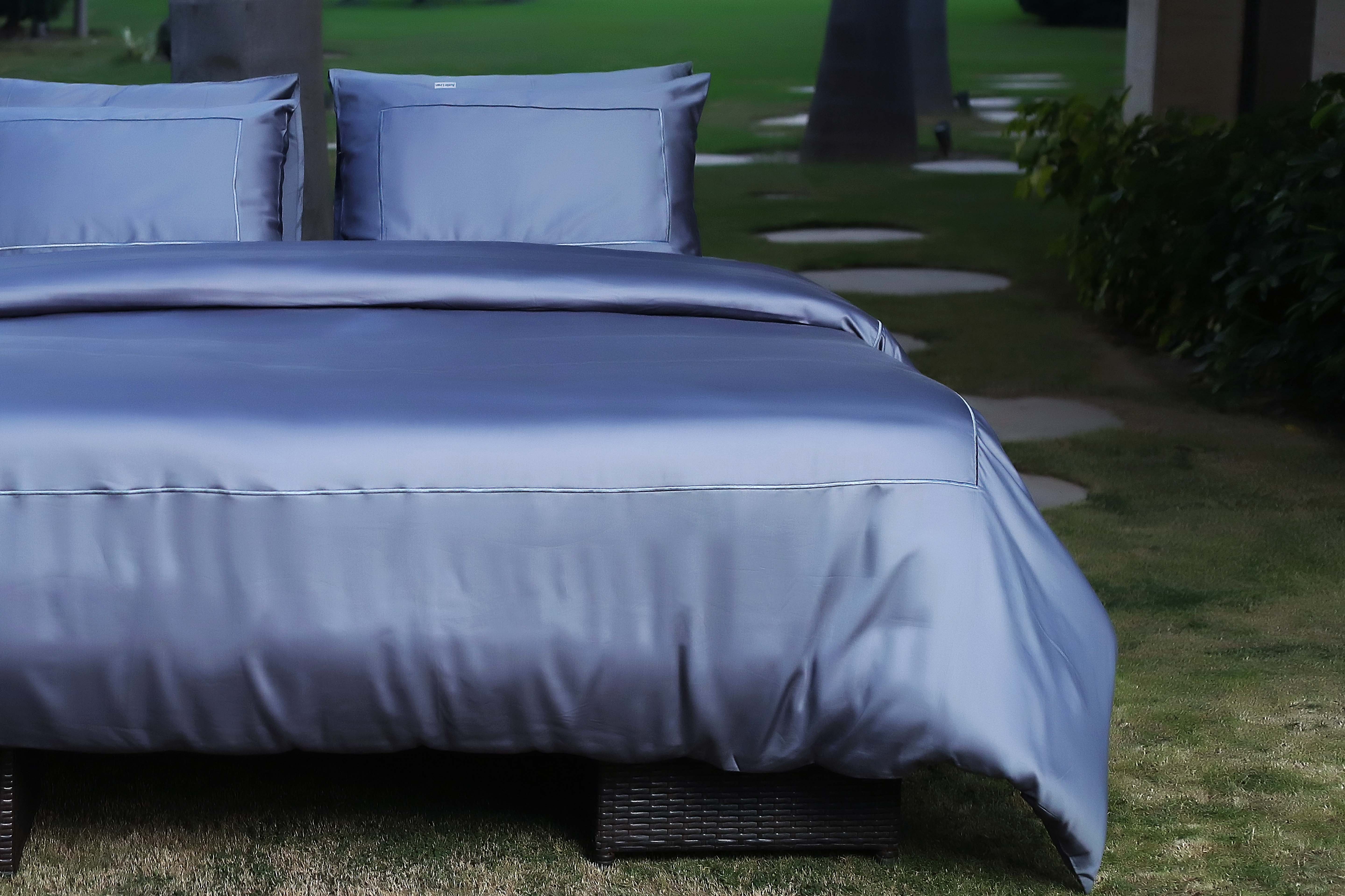 Grey Organikos Bamboo Sateen Bed in a Bag