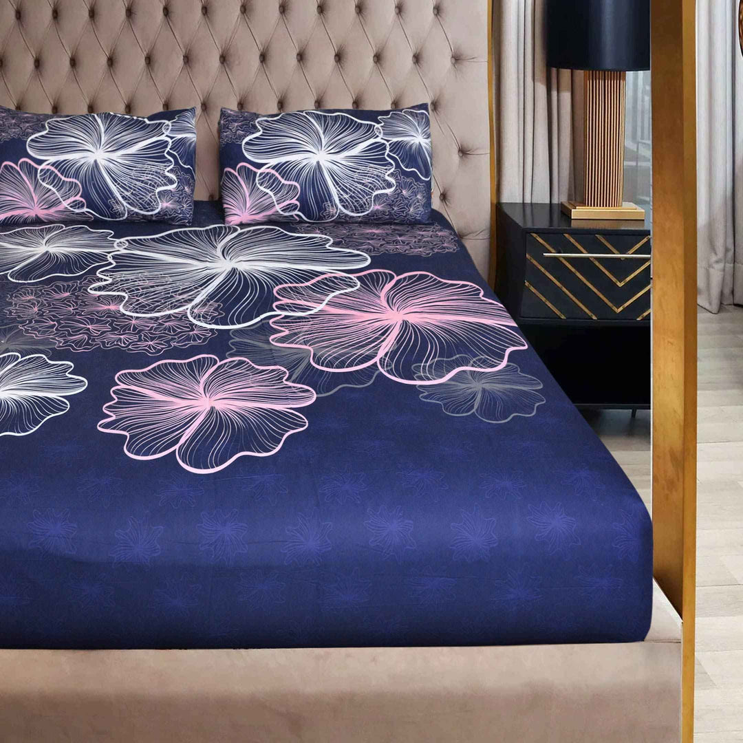 Rainy Blues Designer Collection Flat Sheet Set