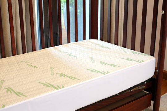 Bamboo Green Waterproof Crib Mattress Protector