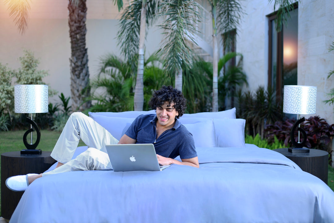 Ariana Tencel Eucalyptus Duvet Cover Set-Austin Linen
