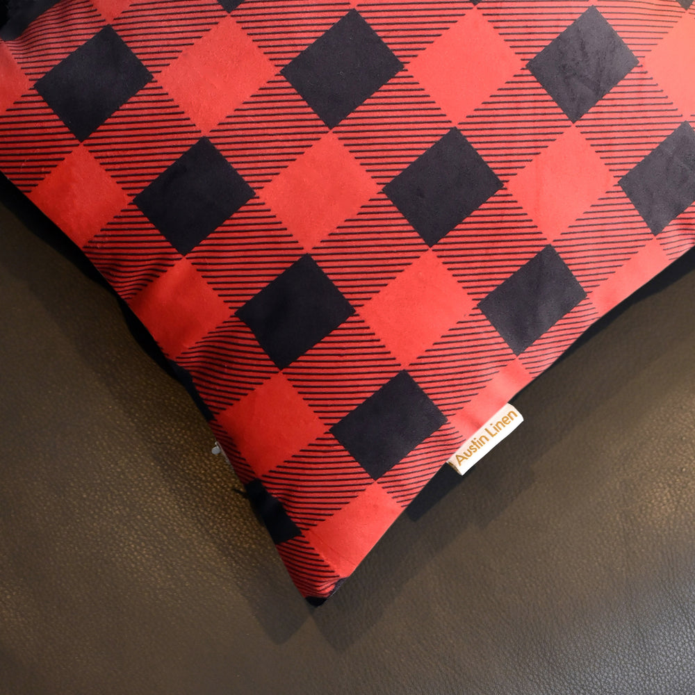 Victorian Check Filled Cushion