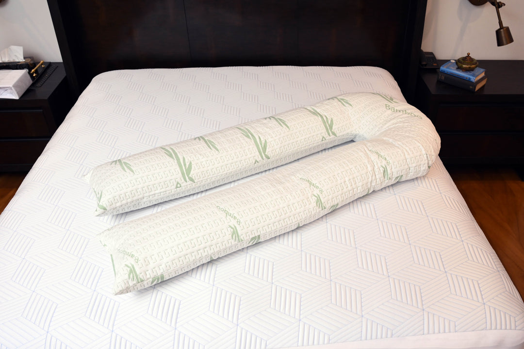 Bamboo Green Pregnancy Filled Pillow