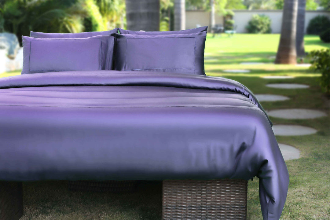Ultra Violet Organikos Bamboo Sateen Bed in a Bag
