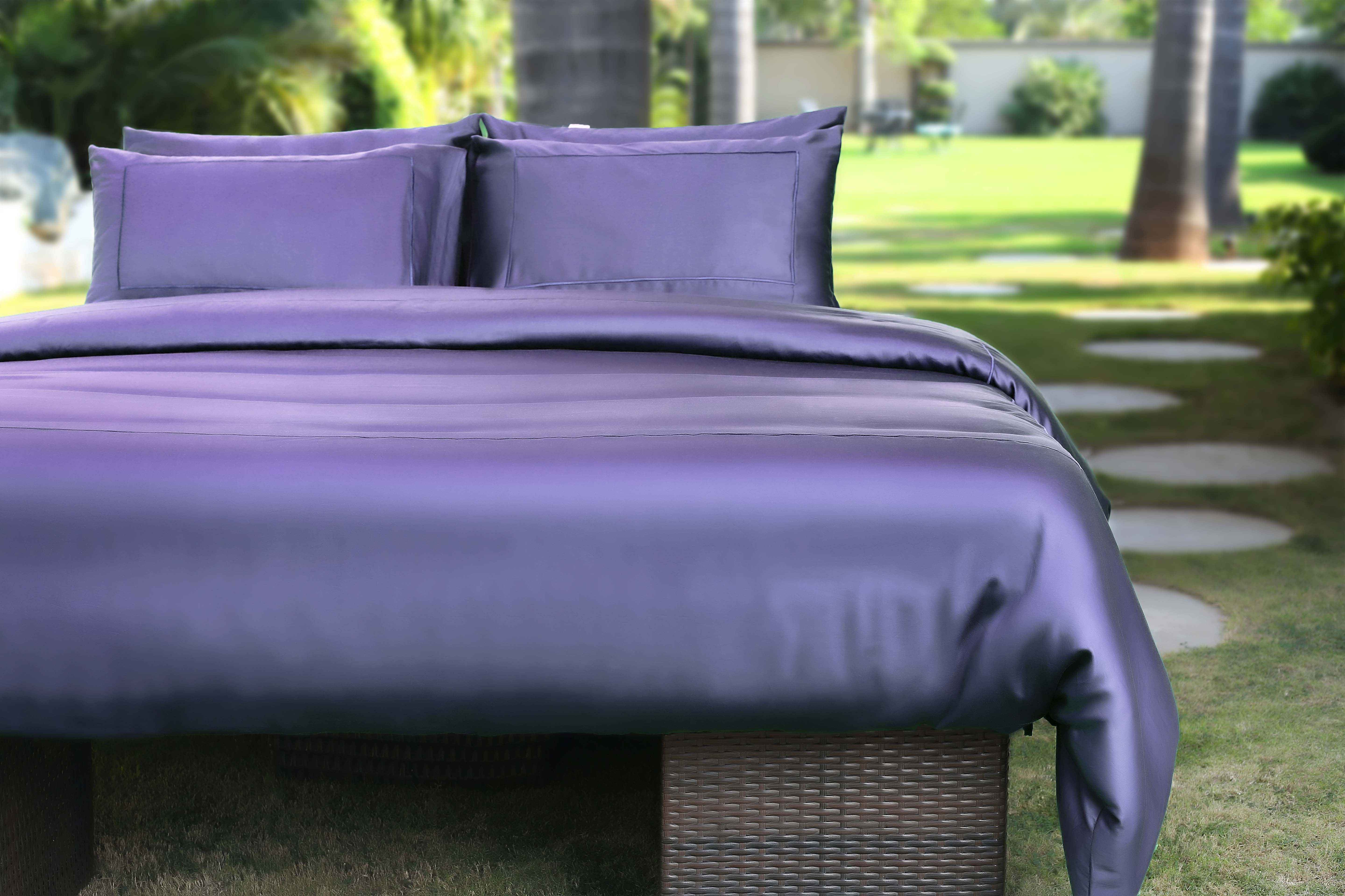 Ultra Violet Organikos Bamboo Sateen Bed in a Bag