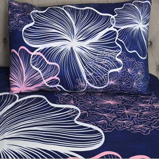 Rainy Blues Designer Collection Flat Sheet Set