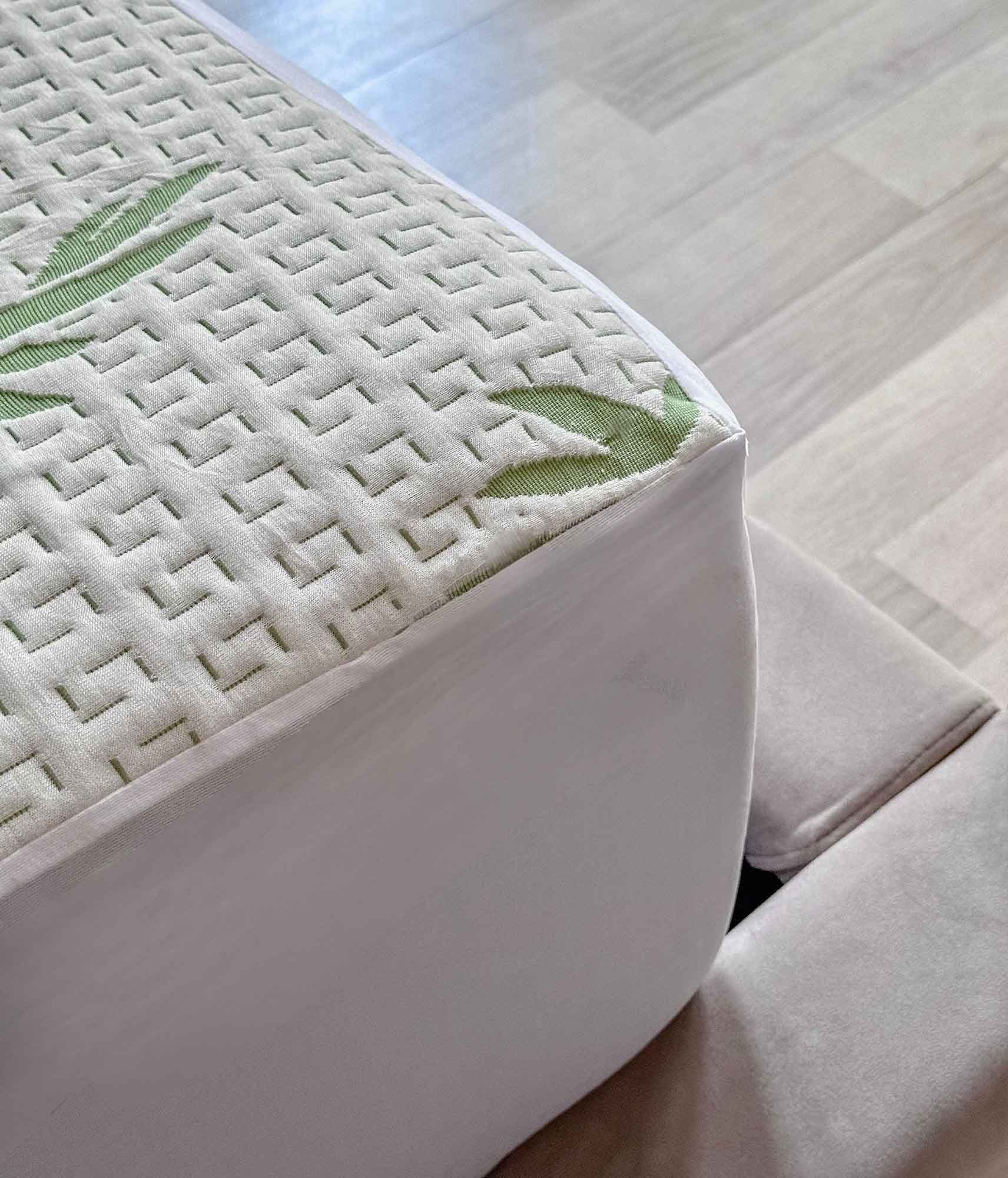 Bamboo Green Waterproof Mattress Cover - Austin Linen