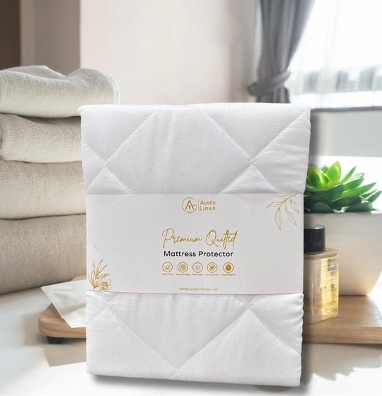 Quilted Waterproof Mattress Protector - Austin Linen