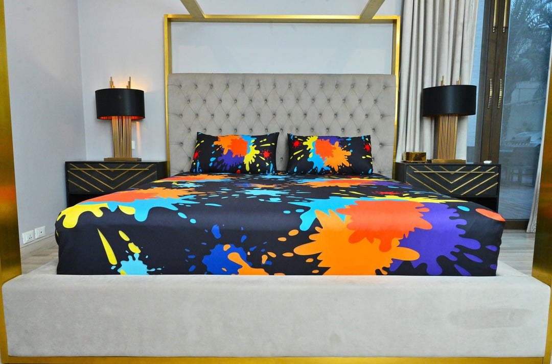 Bonnel Splash Designer Collection Flat Sheet Set-Austin Linen