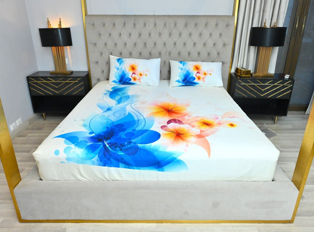 Zilker Sunshine Designer Collection Flat Sheet Set-Austin Linen