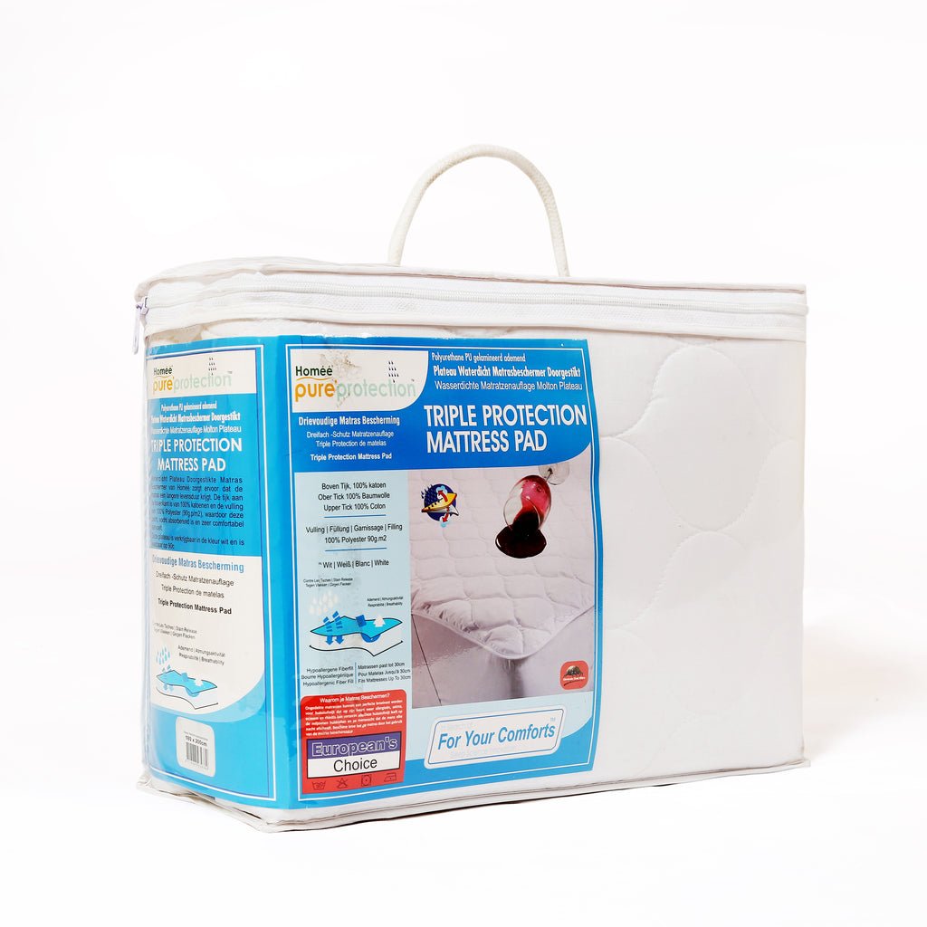 Triple Protection Mattress Pad/Topper-Austine Linen